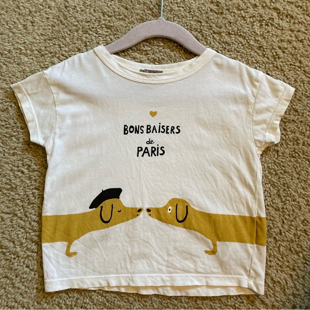Emile et Ida Cream Parisian Dog Tee
